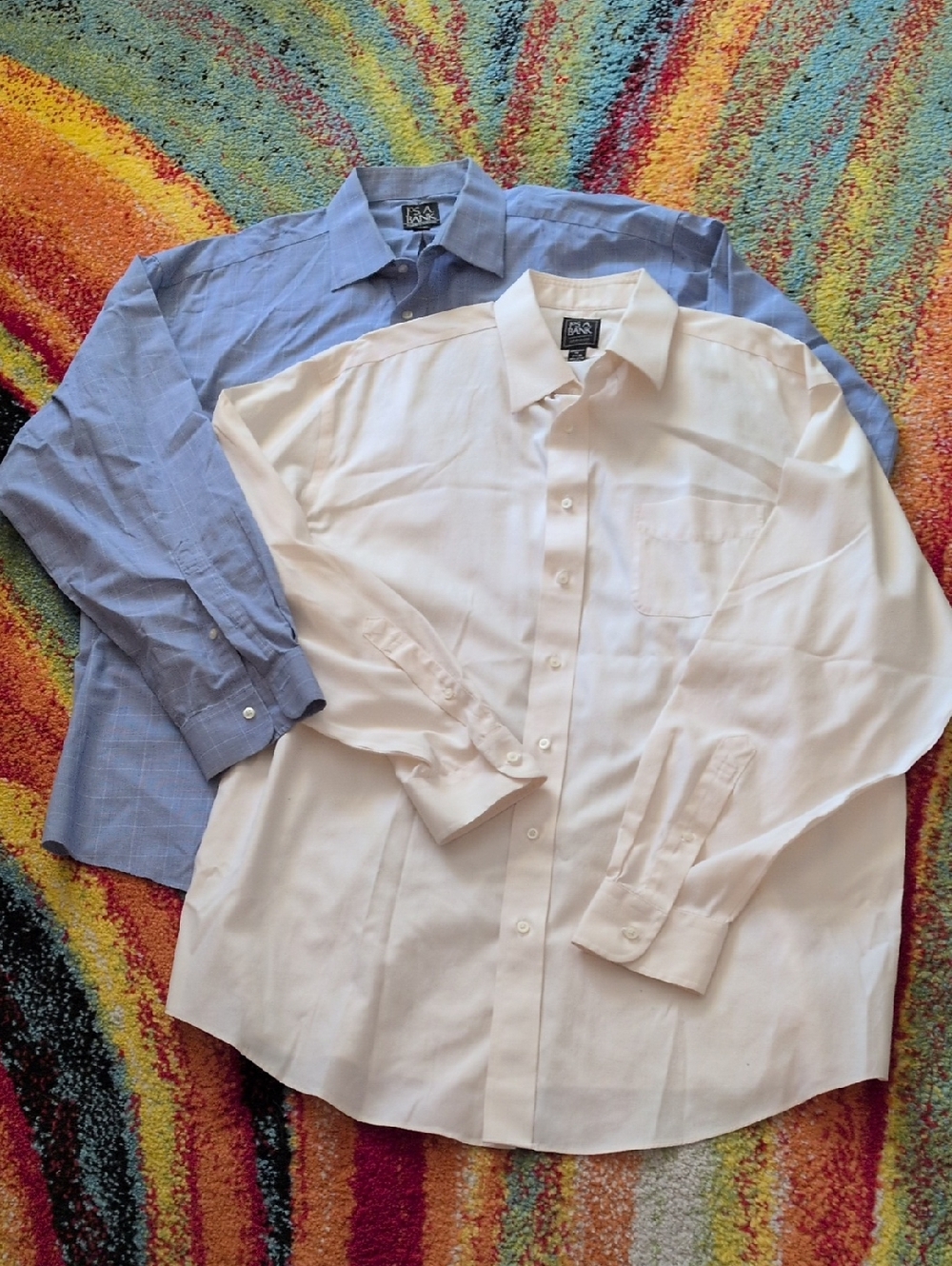 🎵Two Jos. A. Banks Cotton Dress Shirts🎵